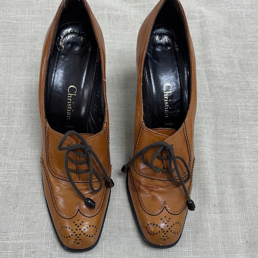 Christian Dior women vintage Oxford heels